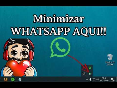 MINIMIZAR WHATSAPP EN EL AREA DE NOTIFICACIONES