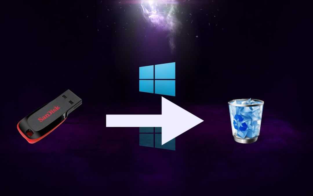 Cómo borrar de la memoria USB a la papelera de reciclaje en Windows