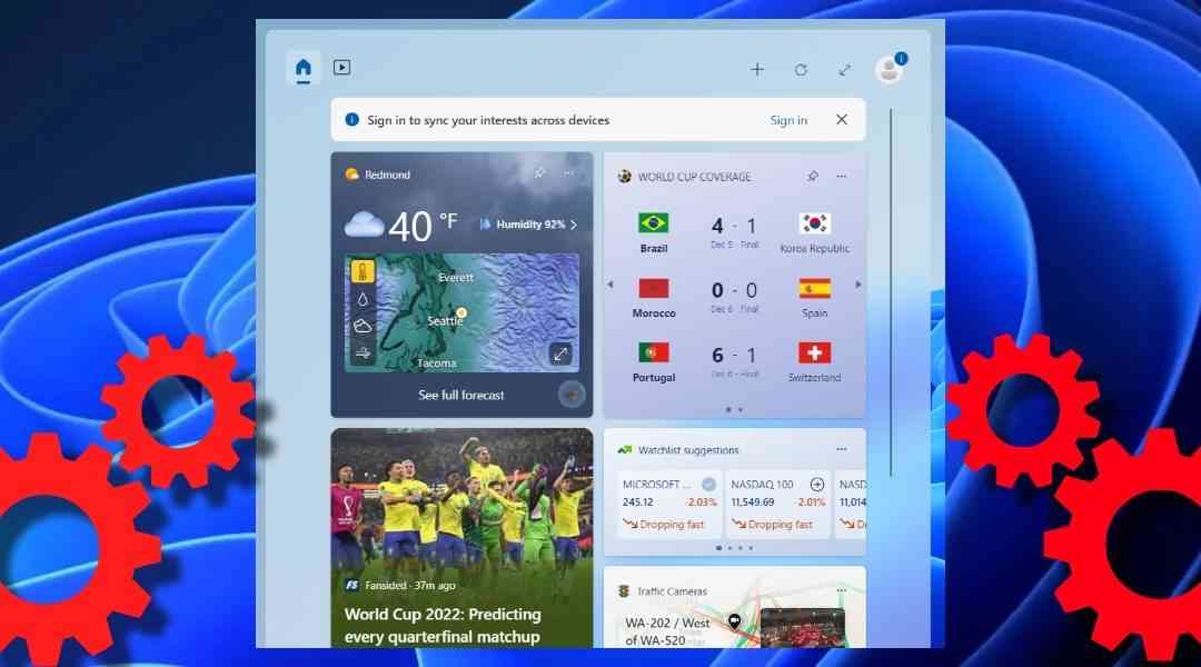 Windows 11 añade mejoras al panel de widgets