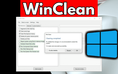 WinClean te permite limpiar y optimizar Windows 11/10