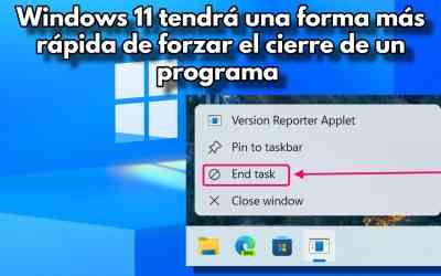 Windows 11 tendrá una forma más rápida de forzar el cierre de un programa 