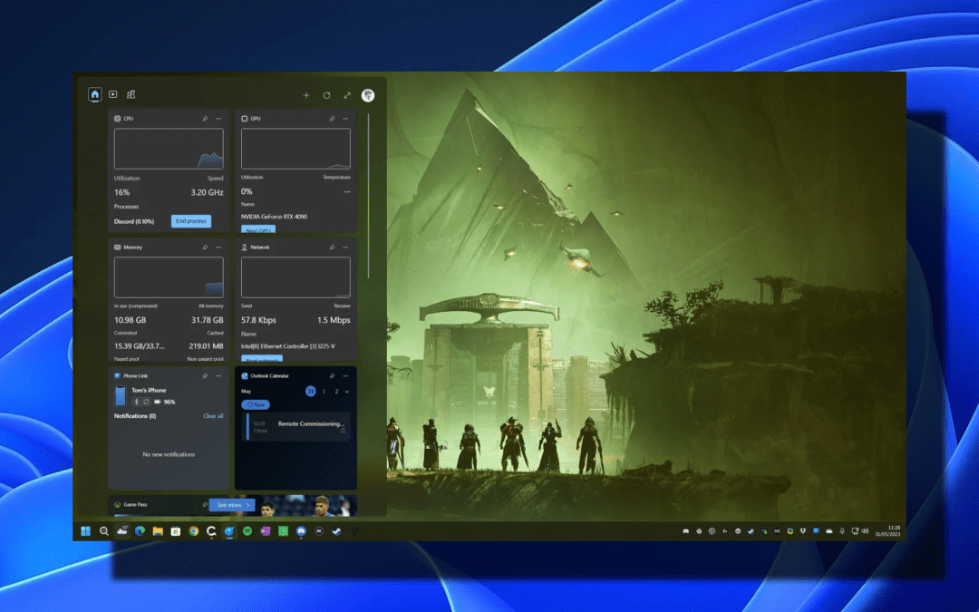 Windows 11 agrega una utilidad para monitorear el uso de CPU, memoria y GPU