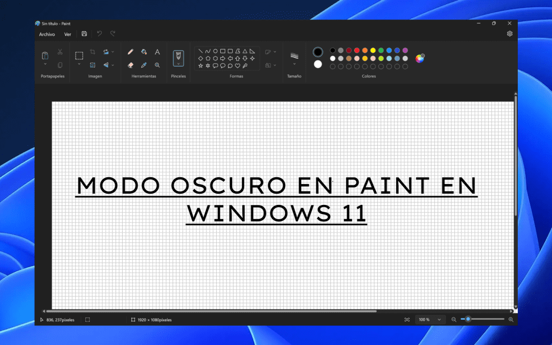 El modo oscuro ha llegado a microsoft paint en windows 11