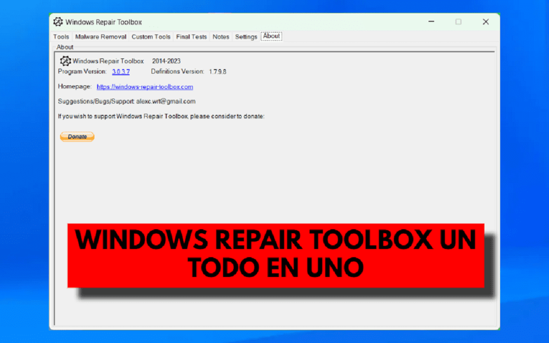 WINDOWS REPAIR TOOLBOX UN TODO EN UNO