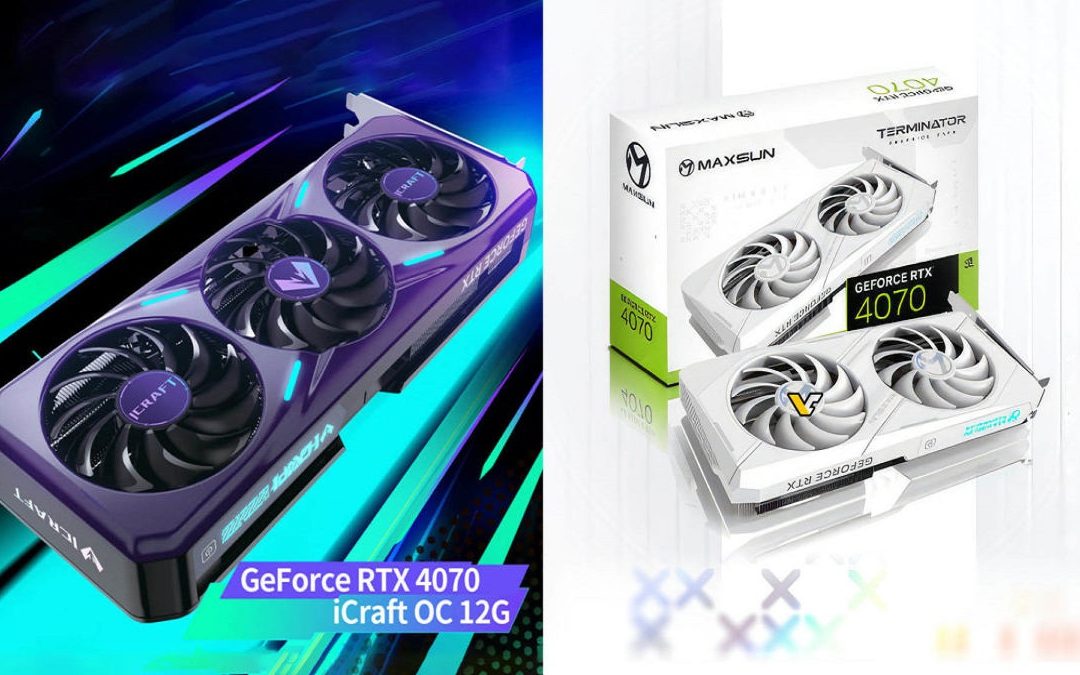 Así son las GeForce RTX 4070 iCraft y Terminator