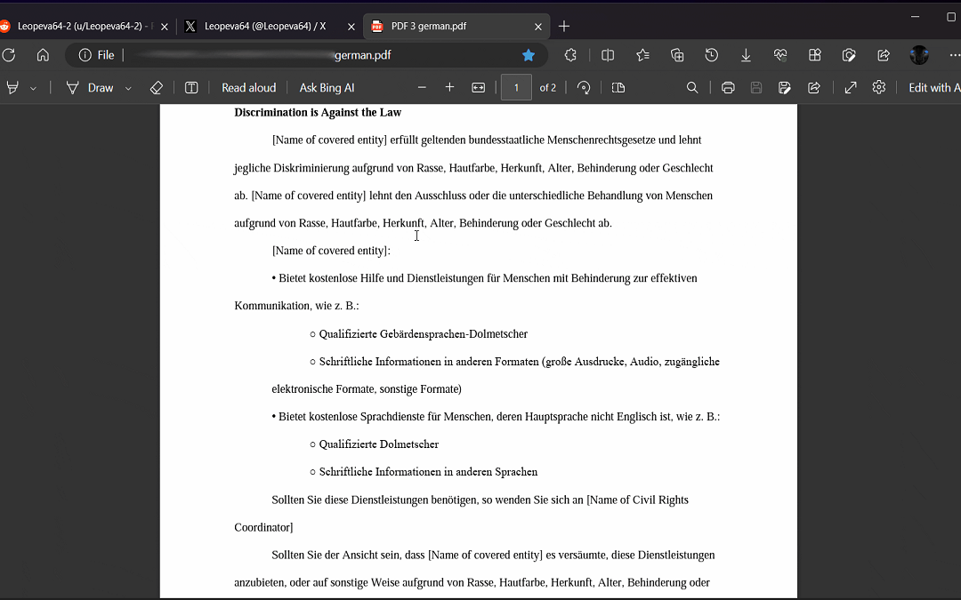 Microsoft Edge añade una función de traducción para los documentos PDF