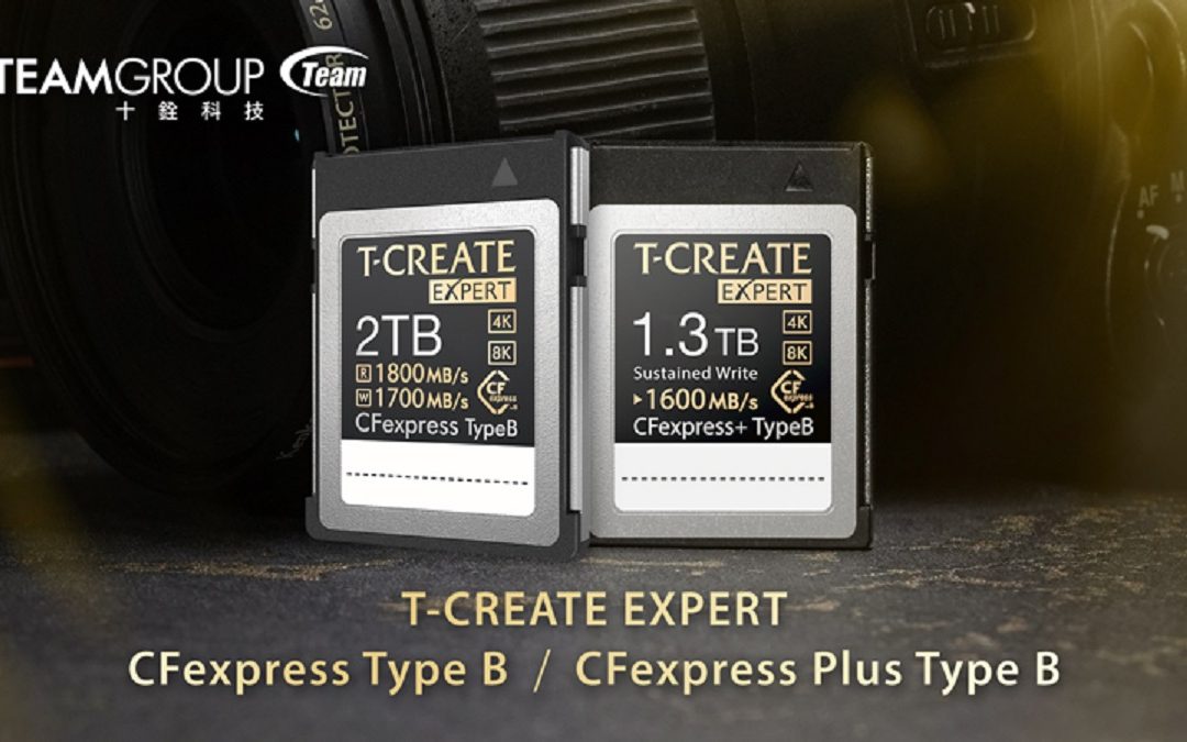 Team Group presenta la tarjeta de memoria CFexpress Tipo B de la serie T-CREATE de hasta 2 TB hasta 1800 MB/s 