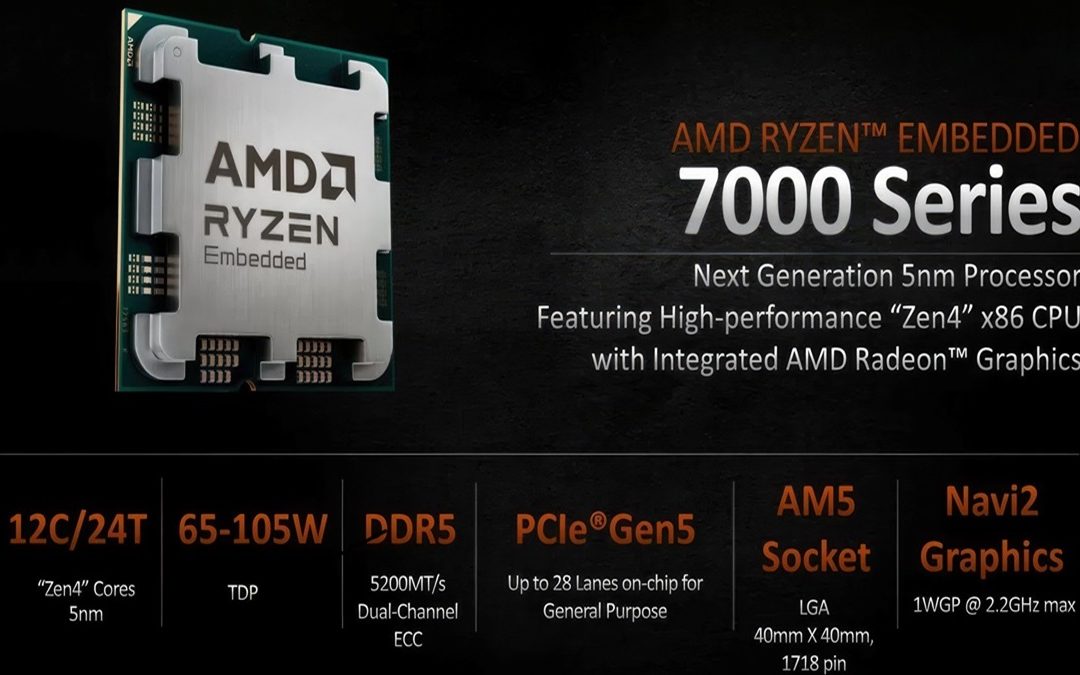 AMD presenta los Ryzen Embedded serie 7000: hasta 12 núcleos y cuatro pantallas 4K