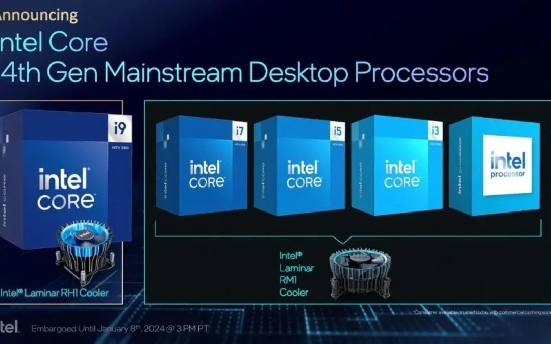Intel lanza 18 procesadores Raptor Lake Refresh de 14ª generación