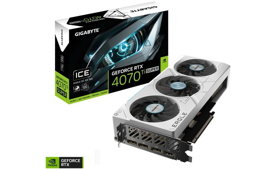GIGABYTE presenta las nuevas RTX 4060/4070 EAGLE ICE de bajo perfil y color blanco