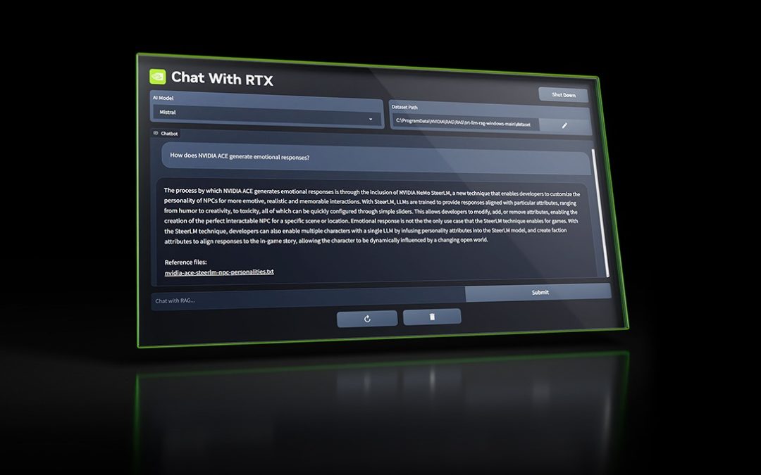 Chat con RTX: tu chatbot personal de IA en tu PC