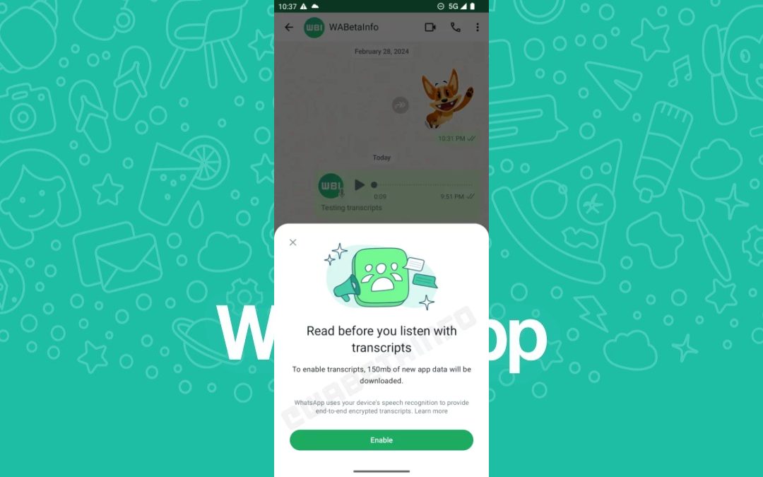 WhatsApp Android Pronto Podría Transcribir Mensajes de Voz