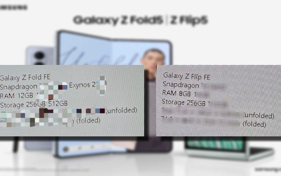 Samsung Revela Plegables Económicos: Galaxy Z Fold FE y Z Flip FE