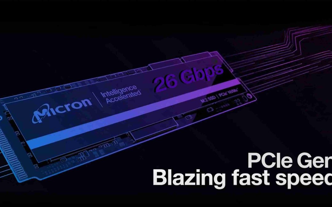 Micron Lanza los Primeros SSDs PCIe Gen6 para Centros de Datos con Velocidades de Hasta 26 Gbps