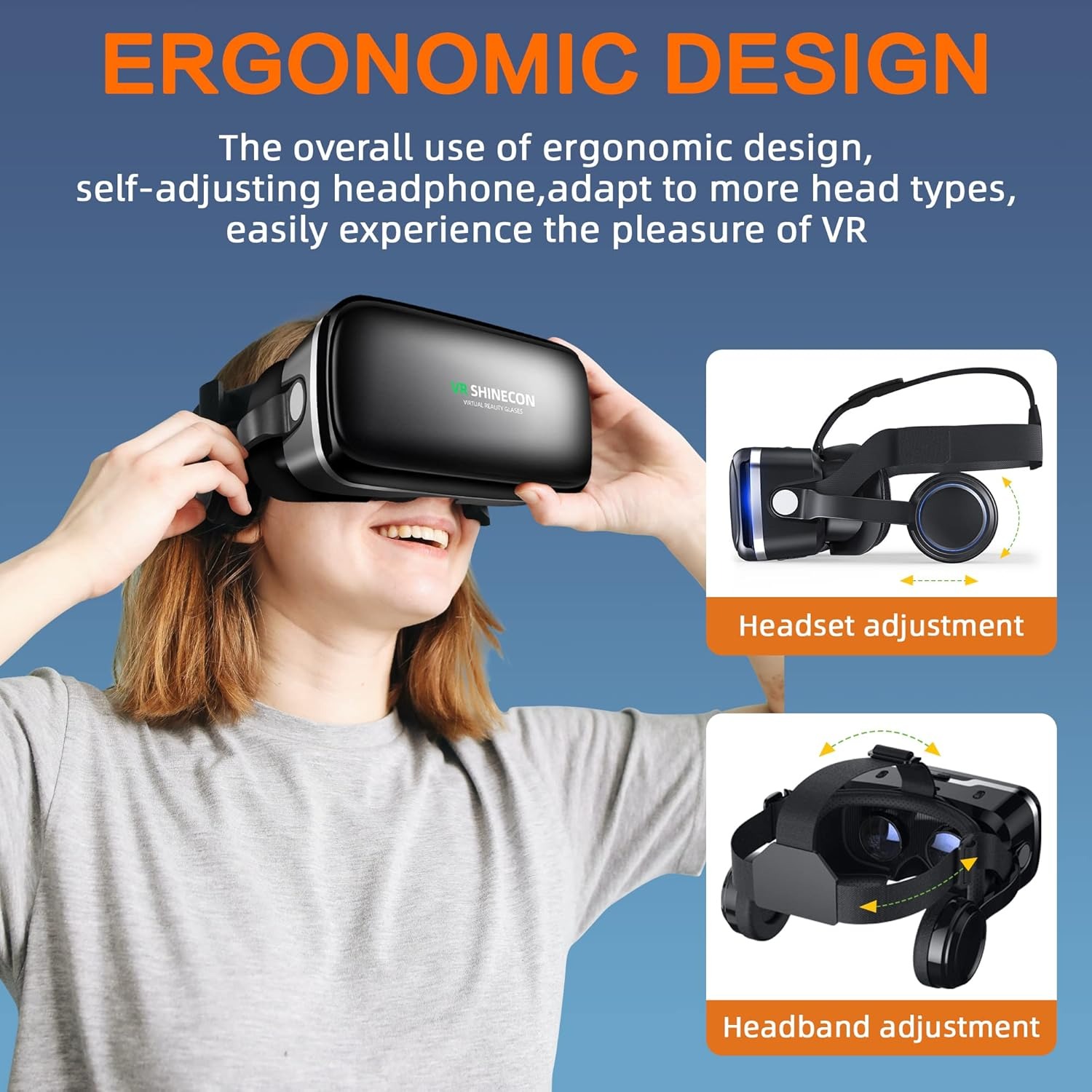 🎮 Gafas VR 3D FIYAPOO con Sonido Envolvente & Lentes HD