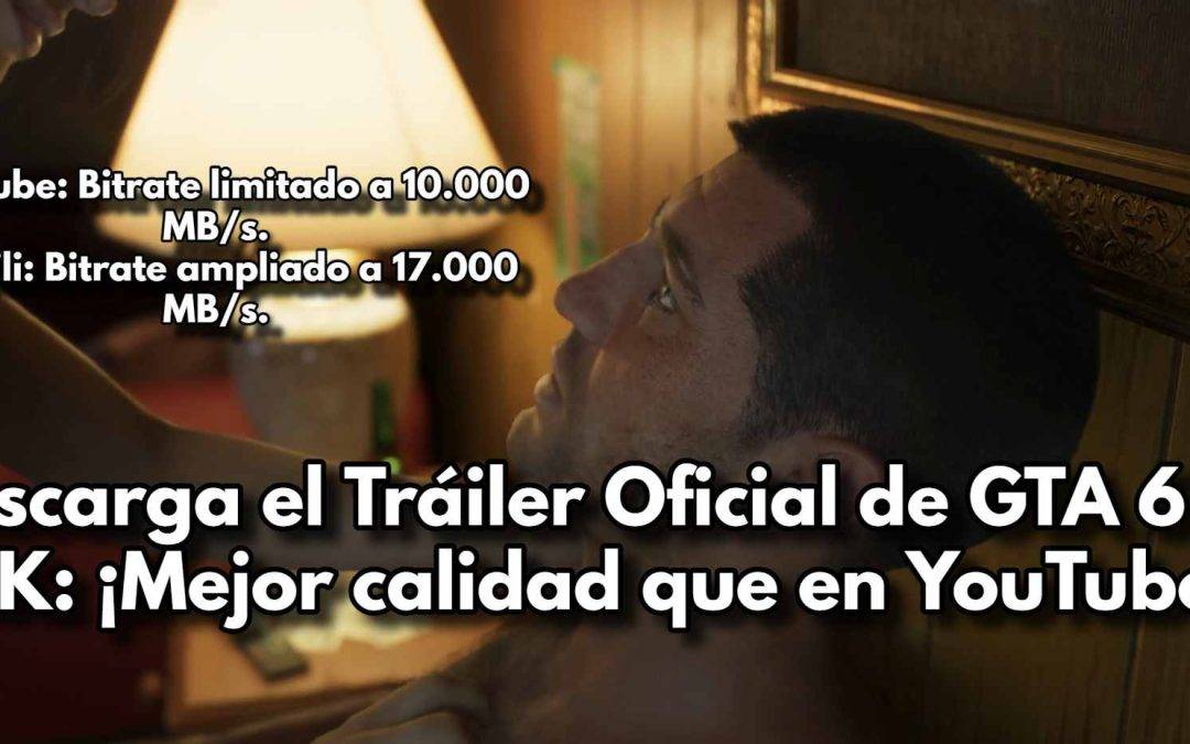 Descarga el Tráiler Oficial de GTA 6 en 4K: ¡Mejor calidad que en YouTube!