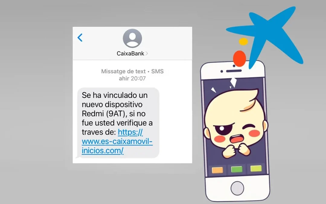 Alerta: Estafa SMS suplanta a CaixaBank informando sobre nuevo dispositivo vinculado
