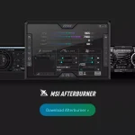 Captura de pantalla de la nueva interfaz de MSI Afterburner 4.6.6 con la skin de Windows 11, mostrando las gráficas de monitorización de una GPU GeForce RTX 50.