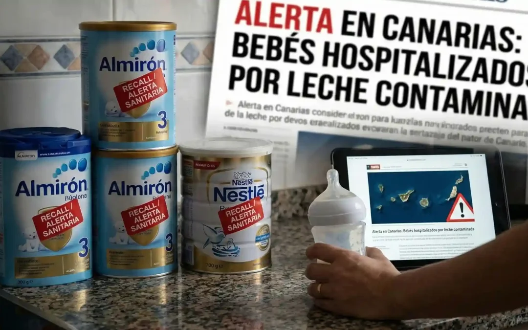 Alerta Sanitaria por leche infantil contaminada: 13 bebés hospitalizados, casos en Canarias y Lista de Lotes Retirados