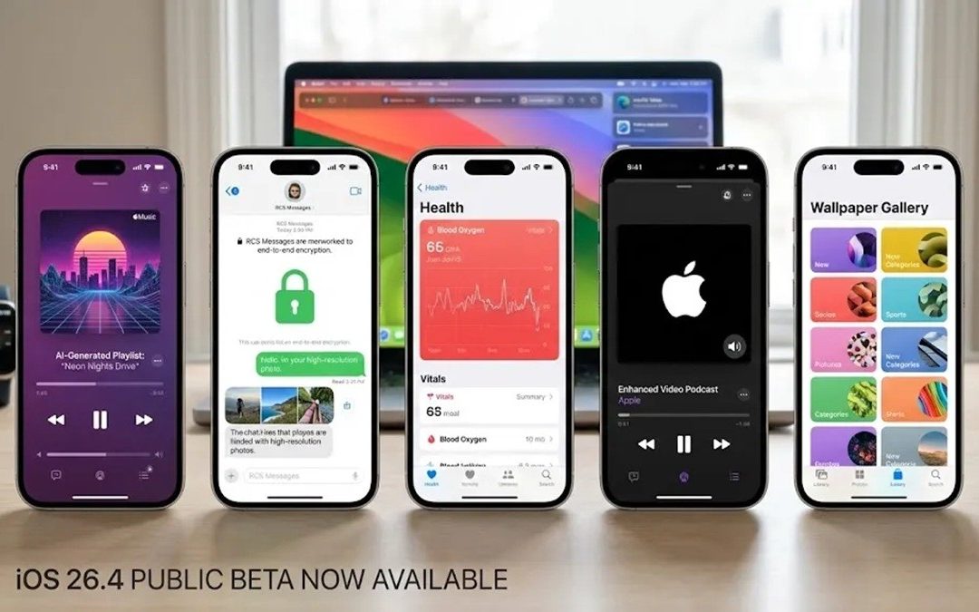 Apple Lanza la Beta Pública de iOS 26.4: IA en Apple Music, RCS Encriptado y Todas las Novedades