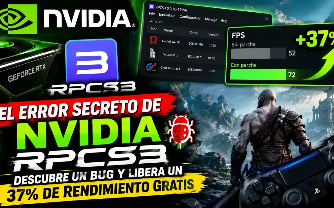 El error secreto de NVIDIA: RPCS3 descubre un bug y libera un 37% de rendimiento gratis